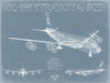 Bella Frye KC-135 Stratotanker Aircraft Blueprint Wall Art - Original Aviation Plane Print