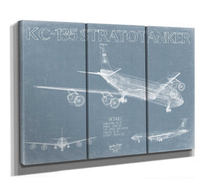 Bella Frye KC-135 Stratotanker Aircraft Blueprint Wall Art - Original Aviation Plane Print