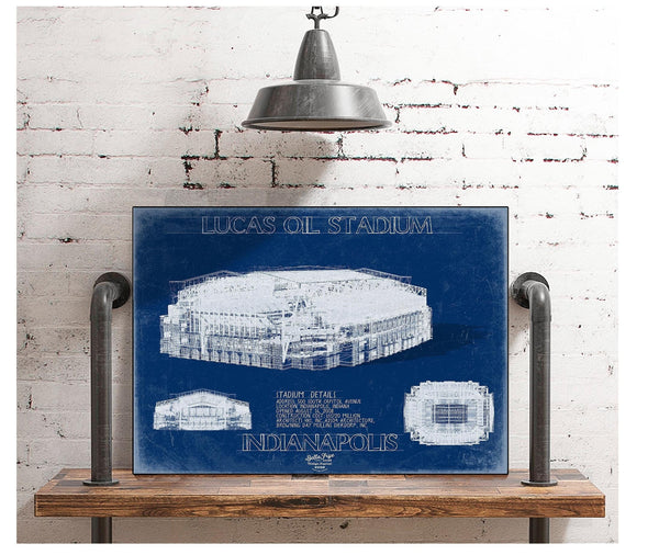 Bella Frye Lucas Oil Field Wall Art - Original Indianapolis Colts Fan Print