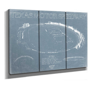 Bella Frye Texas Motor Speedway Blueprint Wall Art - Original Racetrack Print