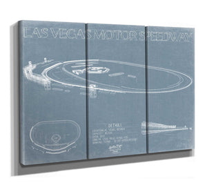 Bella Frye Las Vegas Speedway Blueprint Wall Art - Original Racetrack Print