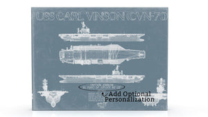 Bella Frye USS George H.W. Bush Blueprint Wall Art - Original Carrier Print