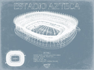 Bella Frye Estadio Azteca Wall Art - Original Mexico Soccer Team Print