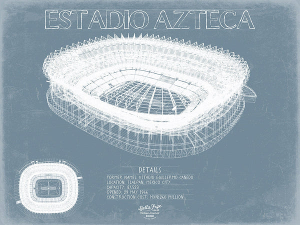 Bella Frye Estadio Azteca Wall Art - Original Mexico Soccer Team Print