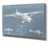 Bella Frye Piper PA 18 Super Cub Aircraft Blueprint Wall Art - Original Airplane Print