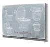 Bella Frye Toilet Humor Art Les Toilettes Bathroom Art - Original Toilet Blueprint