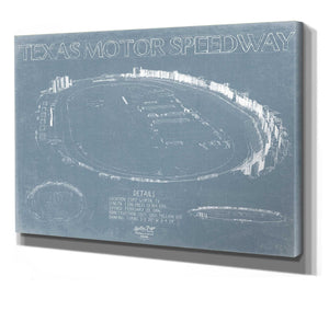 Bella Frye Texas Motor Speedway Blueprint Wall Art - Original Racetrack Print