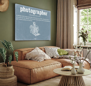 Bella Frye Photographer Definition Wall Art - Gift for Photographer Dictionary Artwork