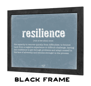 Bella Frye Resilience Definition Wall Art - Gift for Resilience Dictionary Artwork