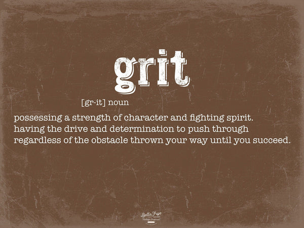 Bella Frye Grit Definition Wall Art - Gift for Grit Dictionary Artwork