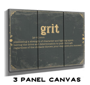 Bella Frye Grit Word Definition Wall Art - Gift for Grit Dictionary Artwork