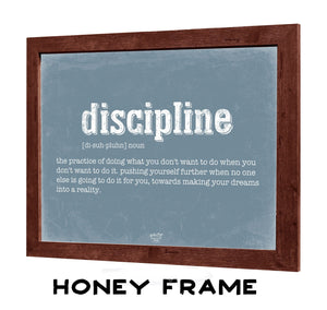 Bella Frye Discipline Definition Wall Art - Gift for Discipline Dictionary Artwork