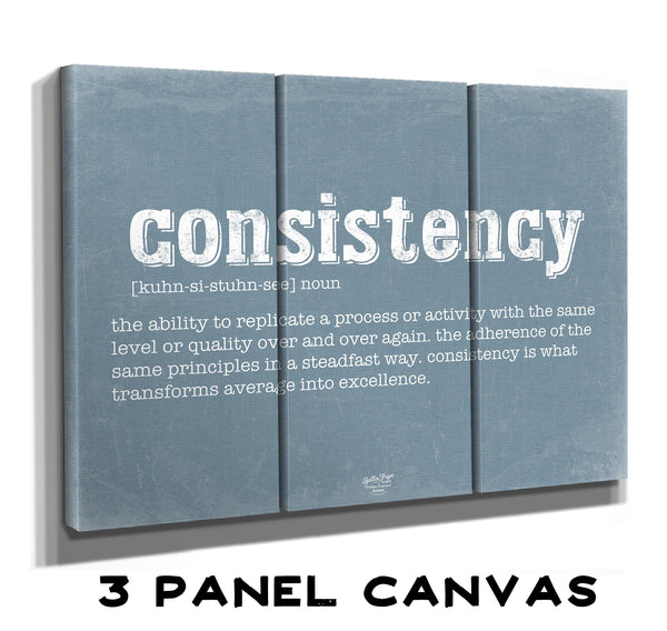 Bella Frye Consistency Definition Wall Art - Gift for Consistency Dictionary Artwork