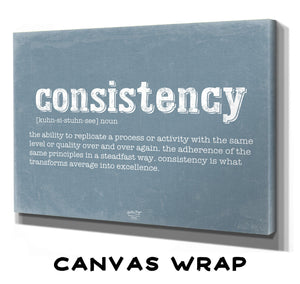 Bella Frye Consistency Definition Wall Art - Gift for Consistency Dictionary Artwork