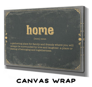 Bella Frye Home Word Definition Wall Art - Gift for Home Dictionary Artwork