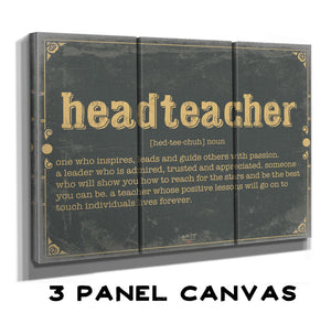 Bella Frye Headteacher Word Definition Wall Art - Gift for Headteacher Dictionary Artwork