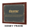 Bella Frye Dancer Word Definition Wall Art - Gift for Dancer Dictionary Artwork