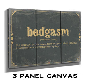 Bella Frye Bedgasm Word Definition Wall Art - Gift for Bedgasm Dictionary Artwork