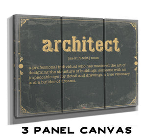 Bella Frye Architect Word Definition Wall Art - Gift for Architect Dictionary Artwork