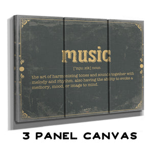 Bella Frye Music Word Definition Wall Art - Gift for Music Dictionary Artwork