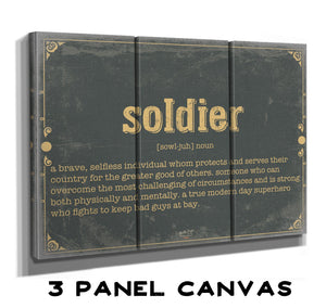 Bella Frye Soldier Word Definition Wall Art - Gift for Soldier Dictionary Artwork