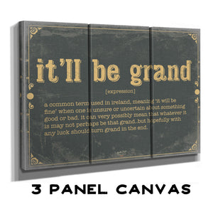 Bella Frye It'll Be Grand Word Definition Wall Art - Gift for It'll Be Grand Dictionary Artwork