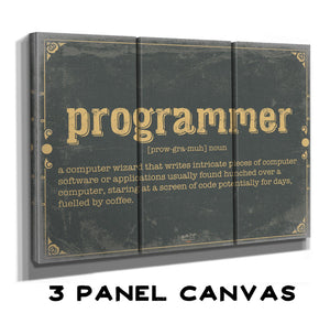 Bella Frye Programmer Word Definition Wall Art - Gift for Programmer Dictionary Artwork