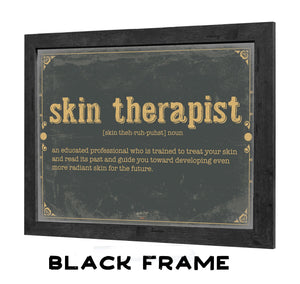 Bella Frye Skin Therapist Word Definition Wall Art - Gift for Skin Therapist Dictionary Artwork