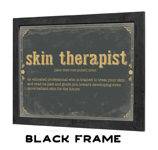 Bella Frye Skin Therapist Word Definition Wall Art - Gift for Skin Therapist Dictionary Artwork