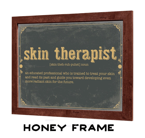 Bella Frye Skin Therapist Word Definition Wall Art - Gift for Skin Therapist Dictionary Artwork