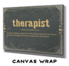 Bella Frye Therapist Word Definition Wall Art - Gift for Therapist Dictionary Artwork