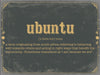 Bella Frye Ubuntu Word Definition Wall Art - Gift for Ubuntu Dictionary Artwork