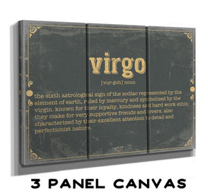 Bella Frye Virgo Word Definition Wall Art - Gift for Virgo Dictionary Artwork