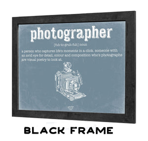 Bella Frye Photographer Definition Wall Art - Gift for Photographer Dictionary Artwork