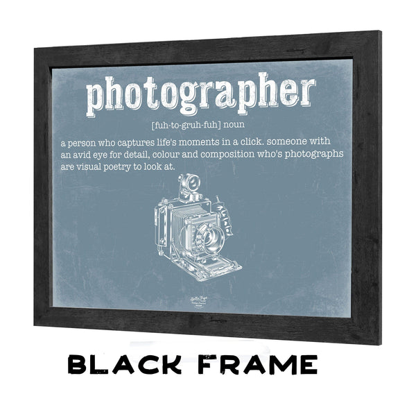 Bella Frye Photographer Definition Wall Art - Gift for Photographer Dictionary Artwork