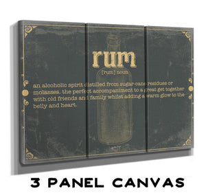 Bella Frye Rum Word Definition Wall Art - Gift for Rum Dictionary Artwork