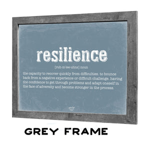 Bella Frye Resilience Definition Wall Art - Gift for Resilience Dictionary Artwork