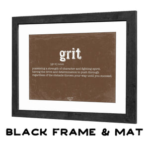 Bella Frye Grit Definition Wall Art - Gift for Grit Dictionary Artwork