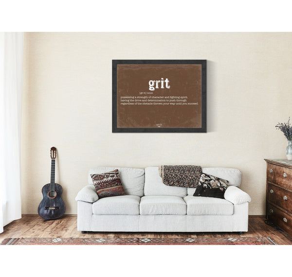 Bella Frye Grit Definition Wall Art - Gift for Grit Dictionary Artwork