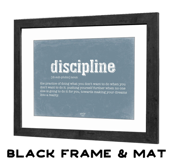 Bella Frye Discipline Definition Wall Art - Gift for Discipline Dictionary Artwork