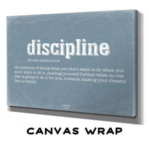 Bella Frye Discipline Definition Wall Art - Gift for Discipline Dictionary Artwork