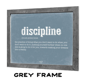 Bella Frye Discipline Definition Wall Art - Gift for Discipline Dictionary Artwork