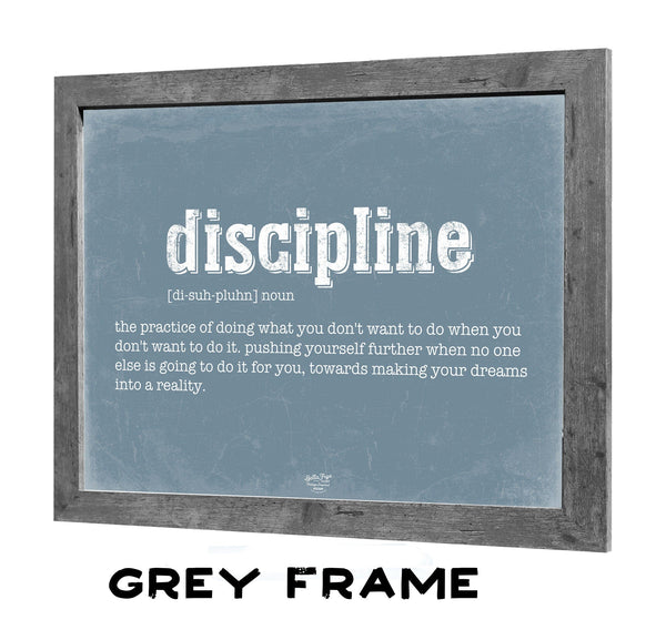 Bella Frye Discipline Definition Wall Art - Gift for Discipline Dictionary Artwork