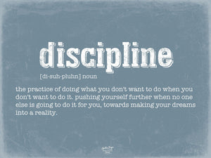 Bella Frye Discipline Definition Wall Art - Gift for Discipline Dictionary Artwork