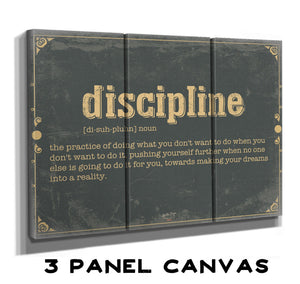 Bella Frye Discipline Word Definition Wall Art - Gift for Discipline Dictionary Artwork