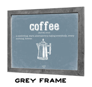 Bella Frye Coffee Definition Wall Art - Gift for Coffee Dictionary Artwork