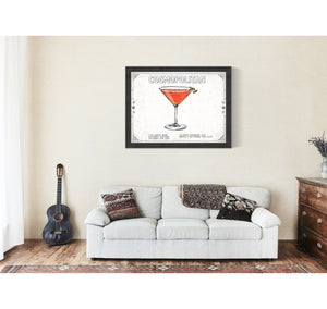 Bella Frye Cosmopolitan Cocktail Recipe Wall Art - Beverage Artwork