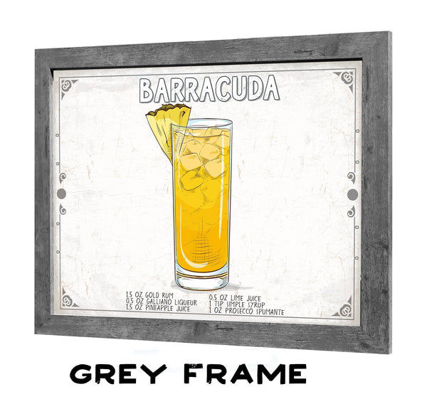 Bella Frye Barracuda Recipe Wall Art - Beverage Artwork