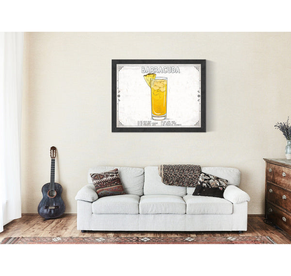 Bella Frye Barracuda Recipe Wall Art - Beverage Artwork