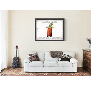 Bella Frye Bloody Mary Cocktail Recipe Wall Art - Beverage Artwork